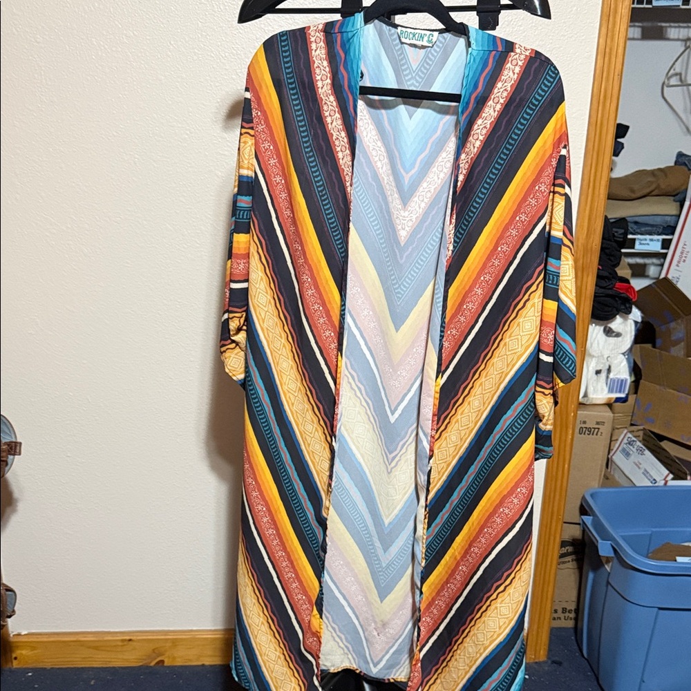 Rockin C Multicolor Chevron Women's Tunic